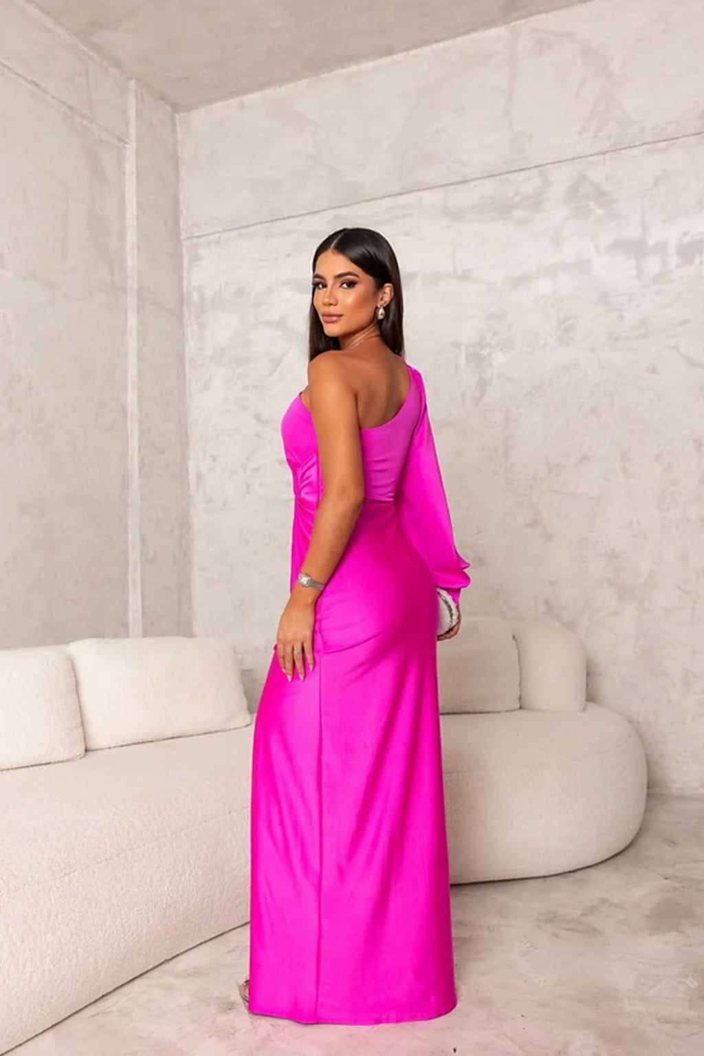 Prisca | Elegant One-Shoulder Maxi Dress