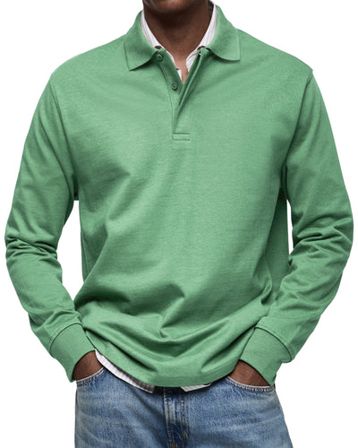 Jack™ | Casual Long Sleeve Polo Shirt For Men