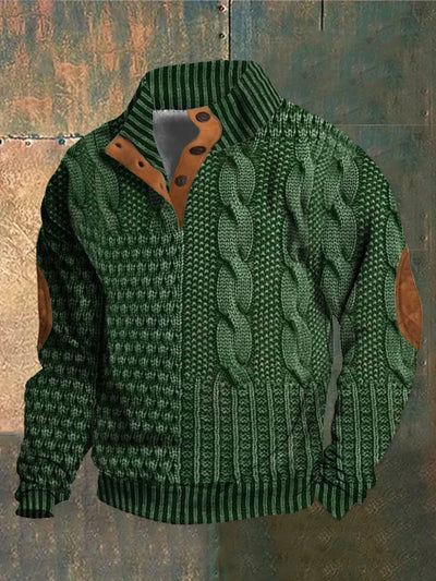 Shaun | Patterned Cozy Knit Sweater For Men