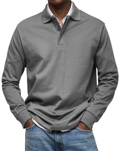 Jack™ | Casual Long Sleeve Polo Shirt For Men