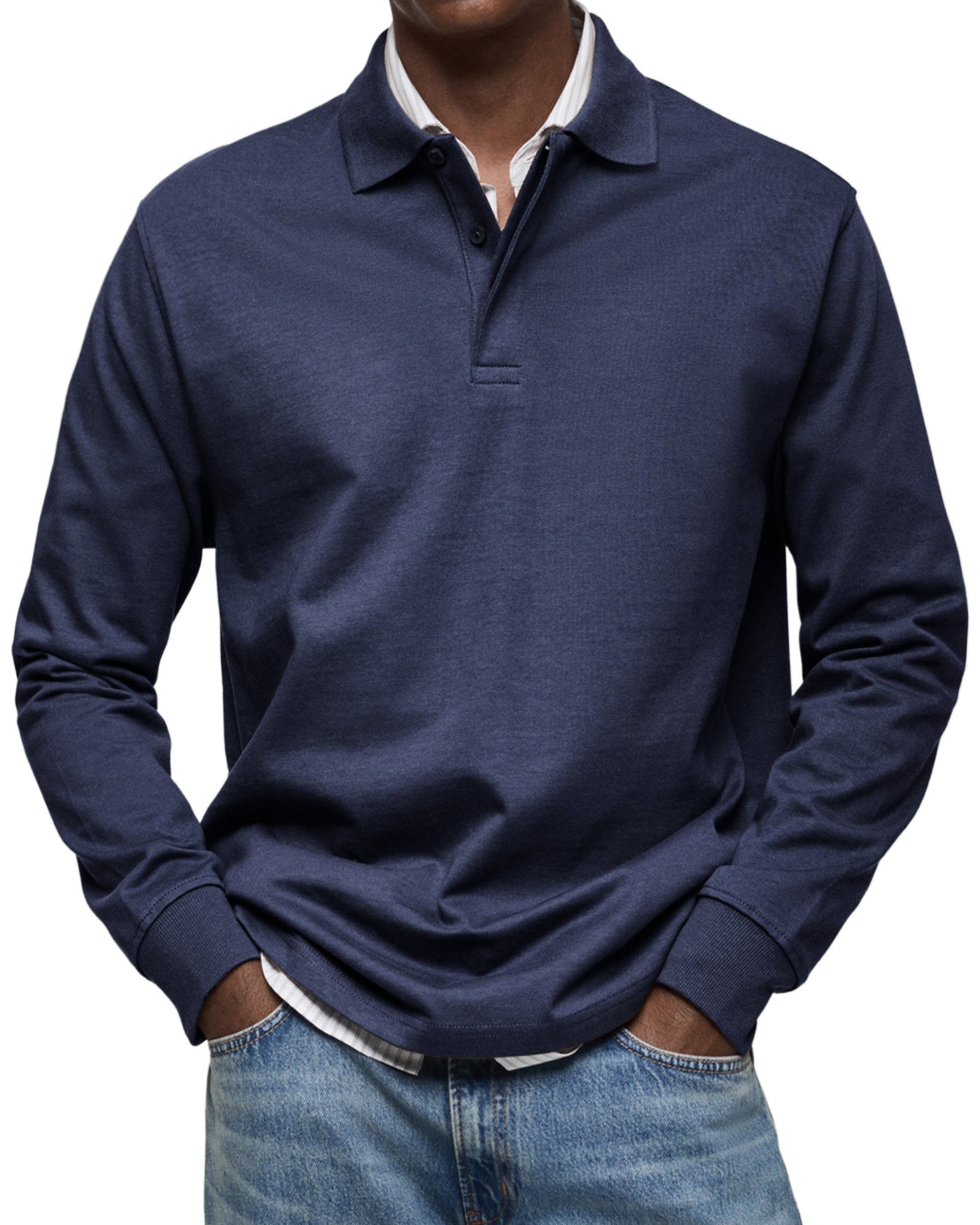 Jack™ | Casual Long Sleeve Polo Shirt For Men