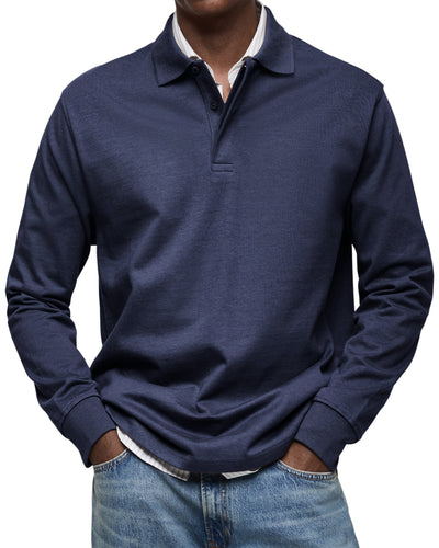 Jack™ | Casual Long Sleeve Polo Shirt For Men