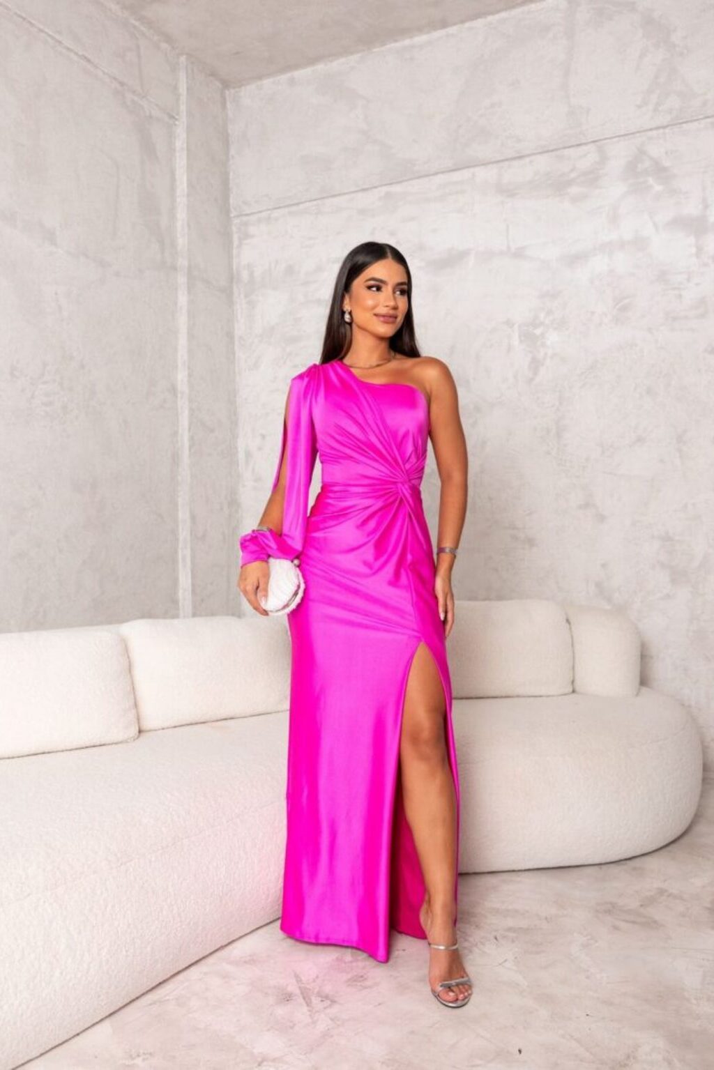 Prisca | Elegant One-Shoulder Maxi Dress