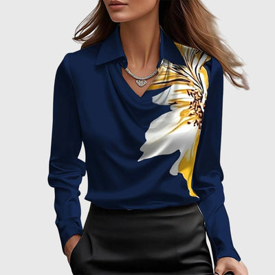 Jolene | Elegant Blouse in Shiny Satin