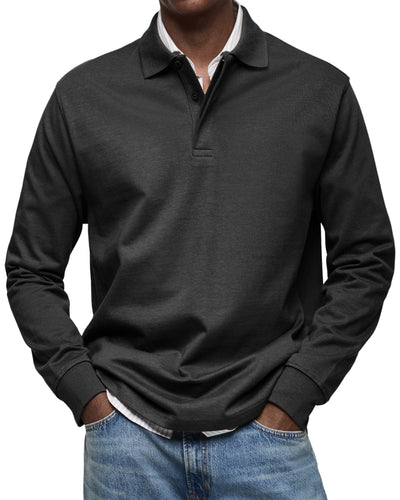 Jack™ | Casual Long Sleeve Polo Shirt For Men
