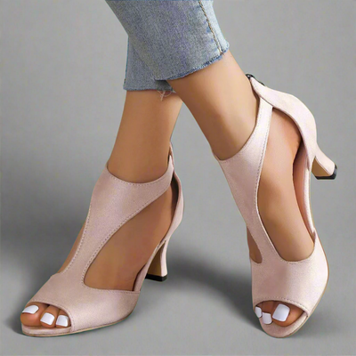Mckenna | Premium Stiletto Sandals with Zipper