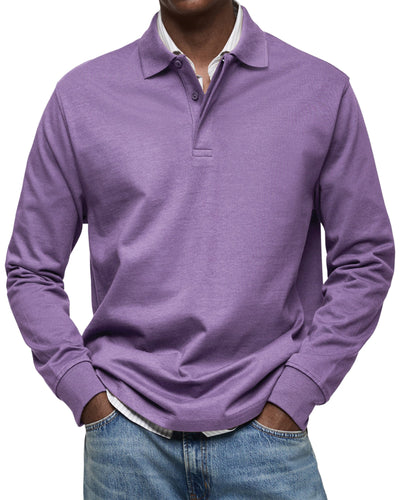 Jack™ | Casual Long Sleeve Polo Shirt For Men
