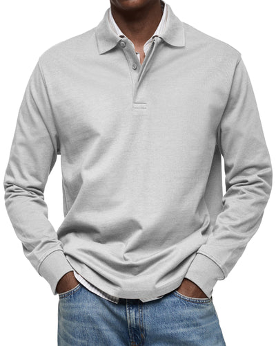 Jack™ | Casual Long Sleeve Polo Shirt For Men