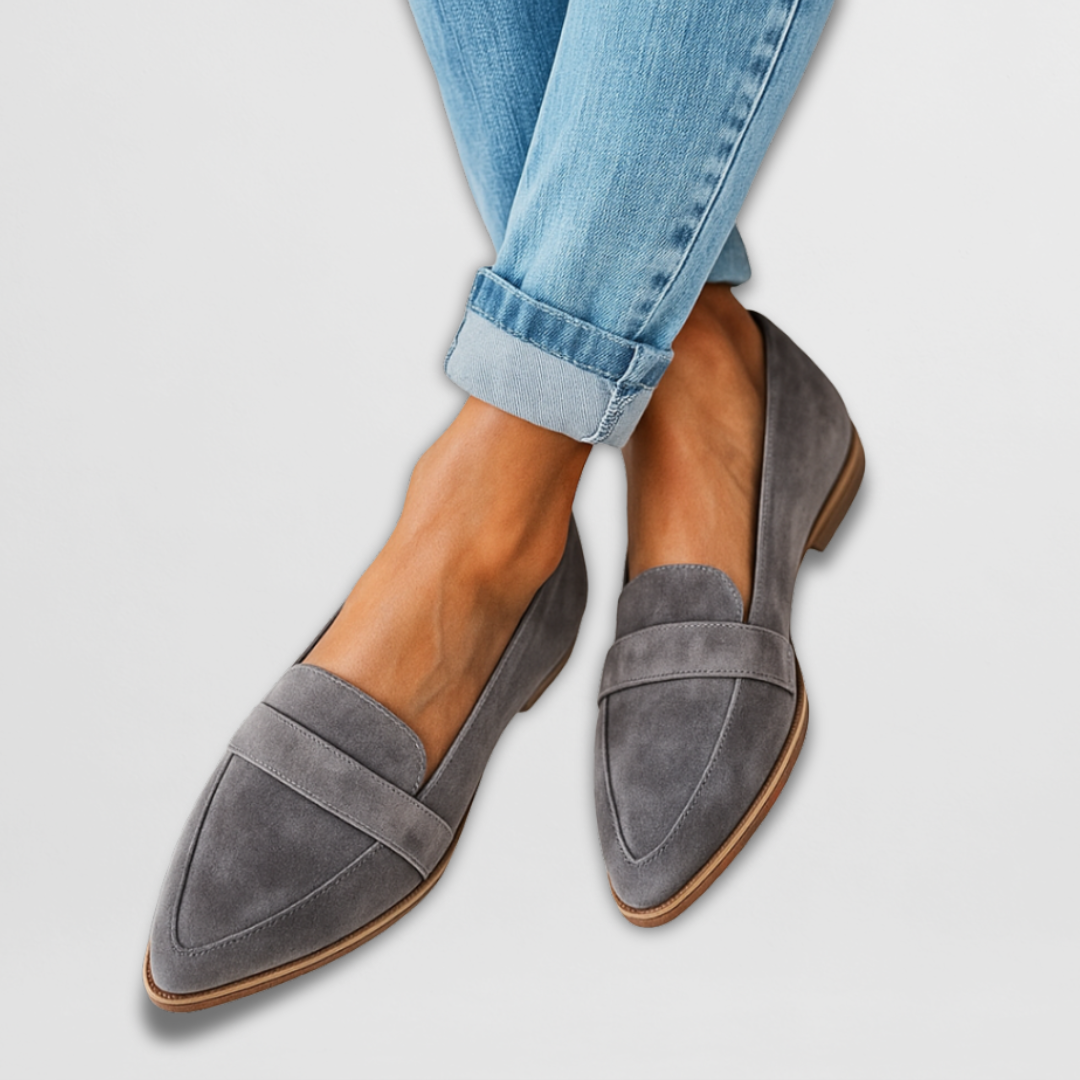 Orlena | Suede Loafers