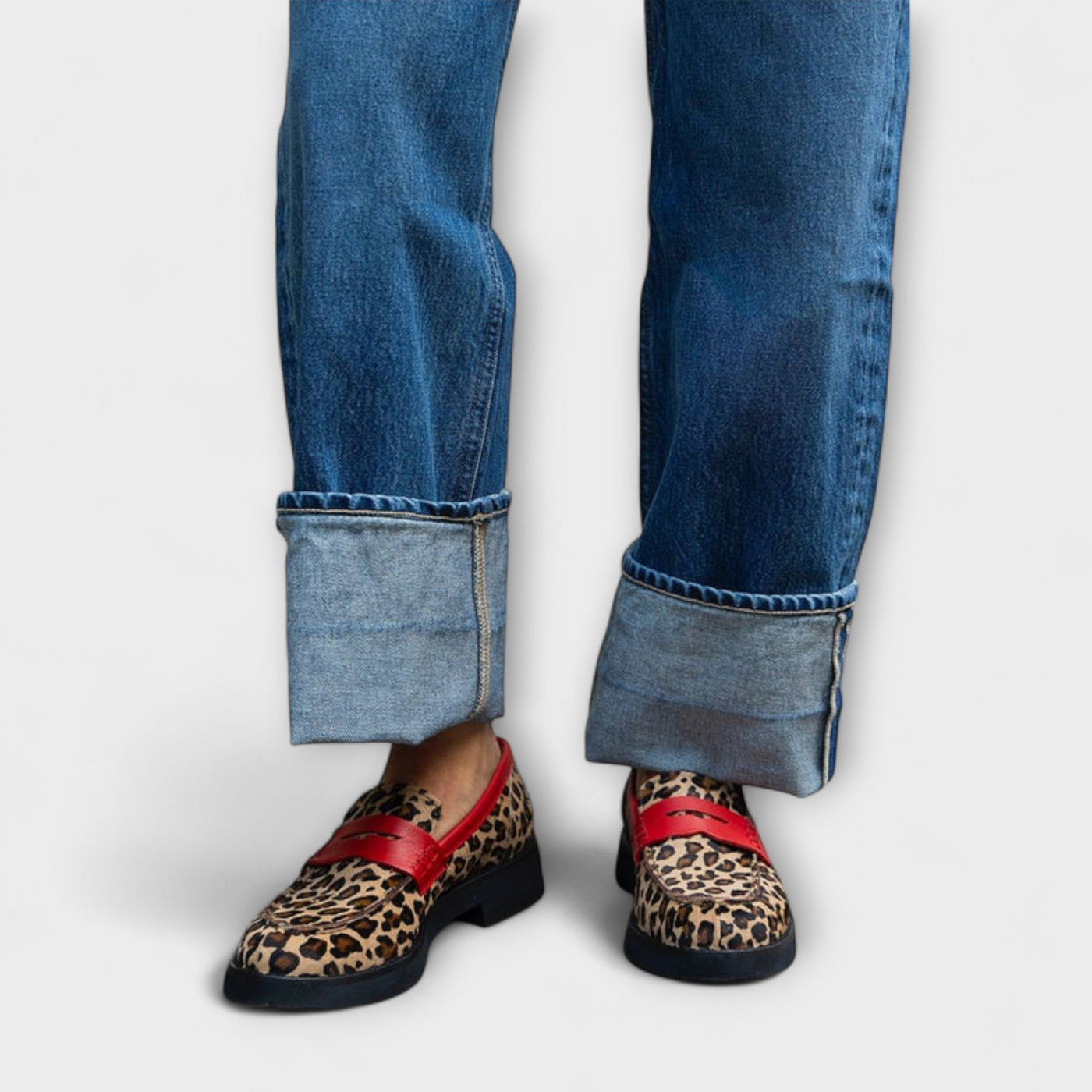Mavis | Round toe leopard print