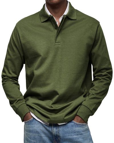 Jack™ | Casual Long Sleeve Polo Shirt For Men