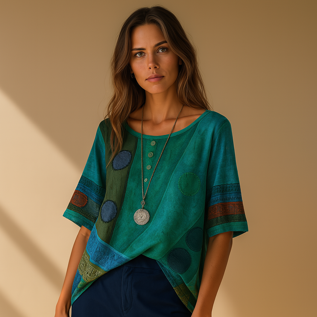 Ruby – Colorful Bohemian Top