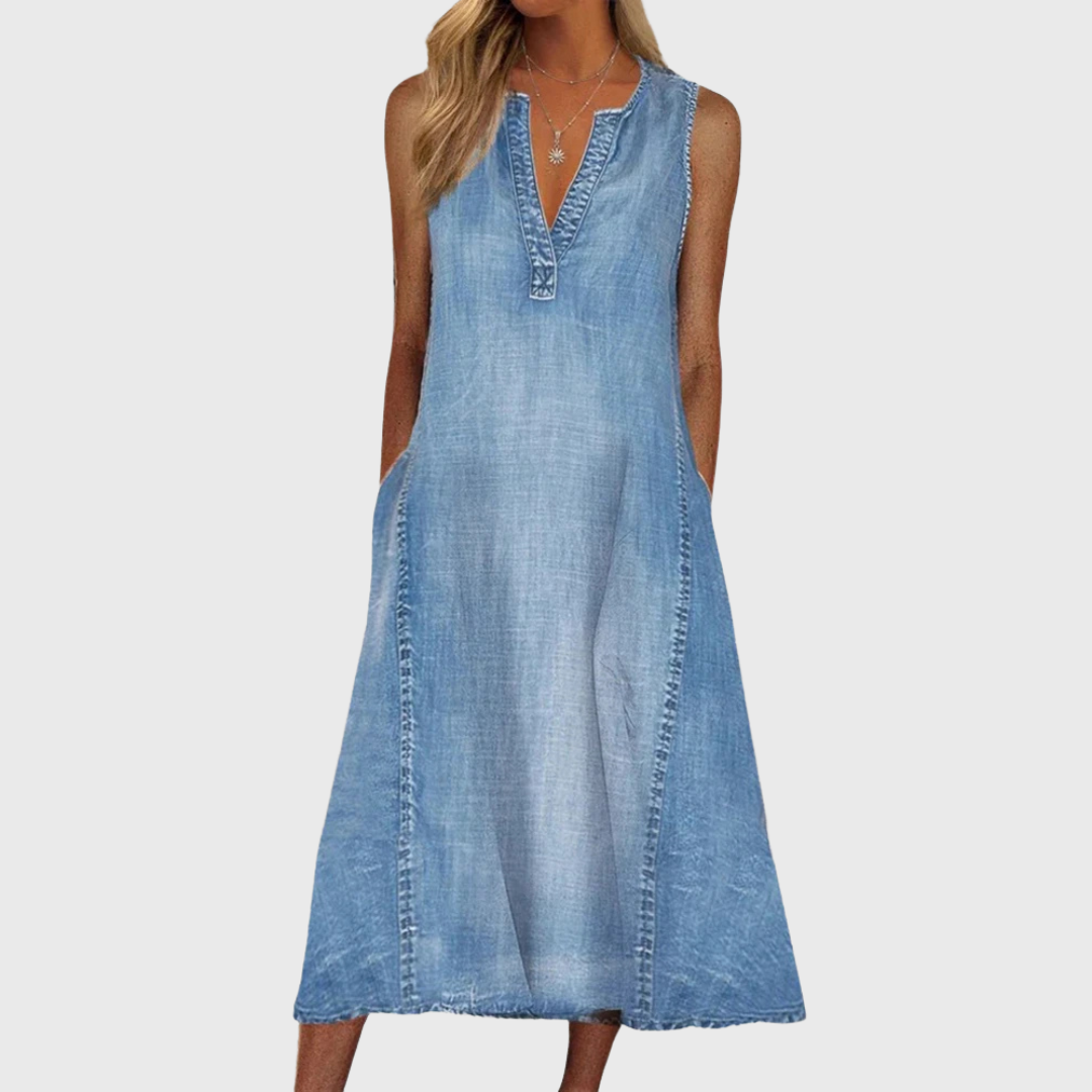 Andrea | Denim Comfort Dress