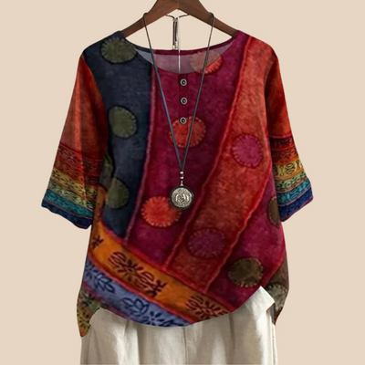 Ruby – Colorful Bohemian Top