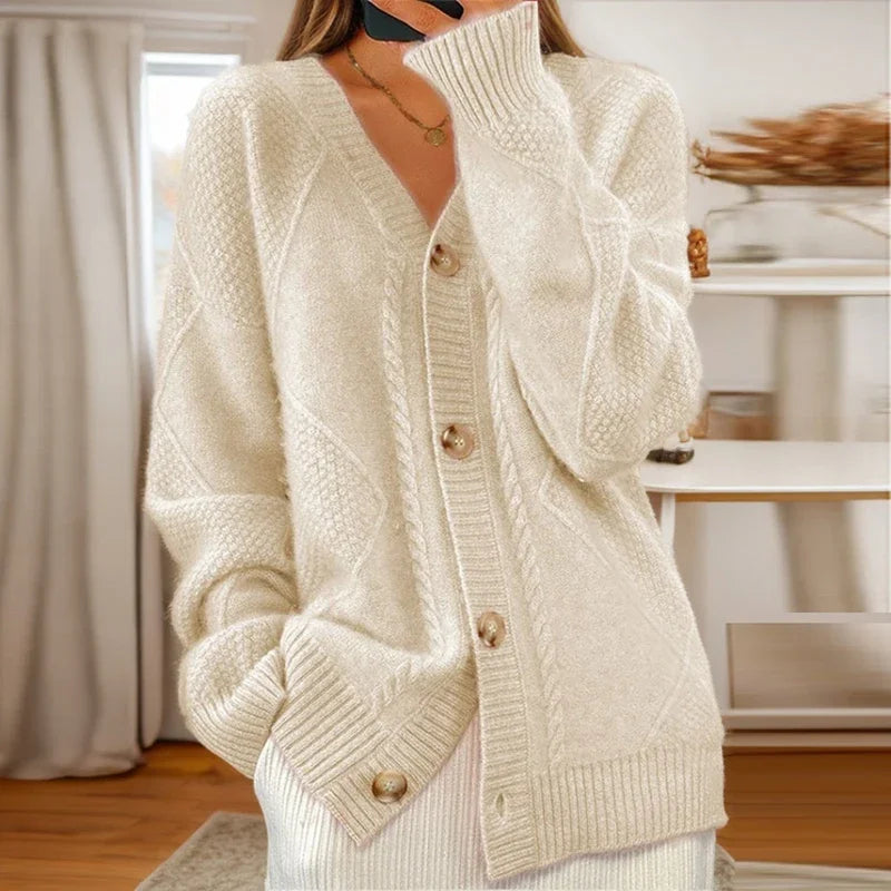 Luna | Cable-Knit Cardigan