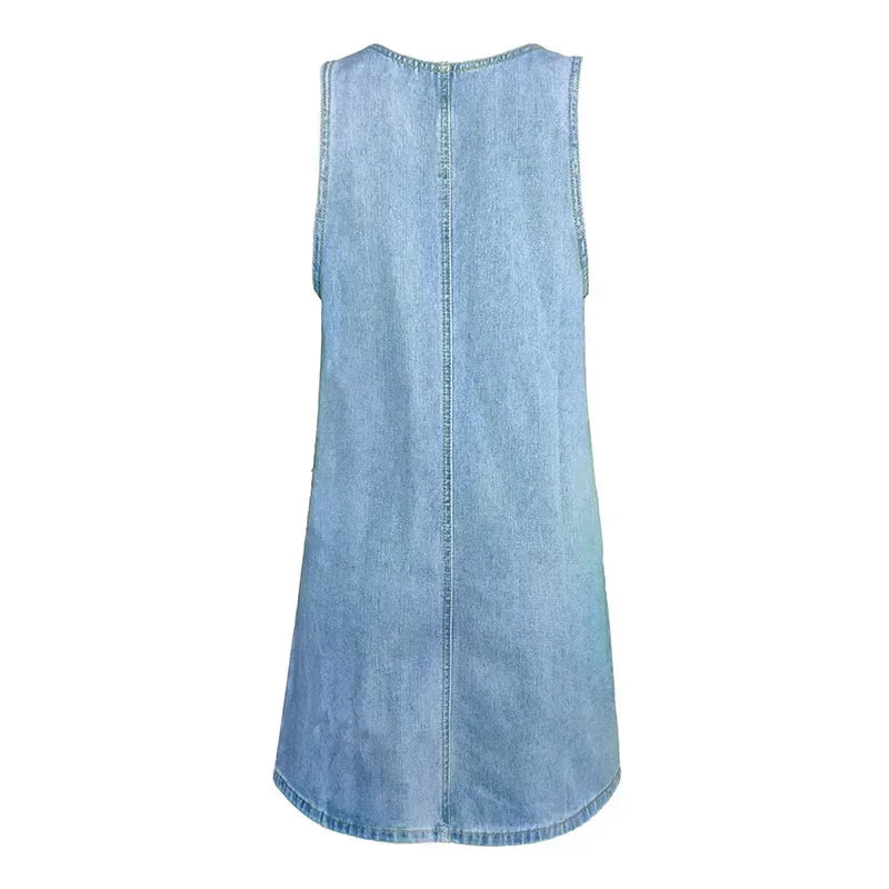 Millie | Light and Practical Denim Summer Dress