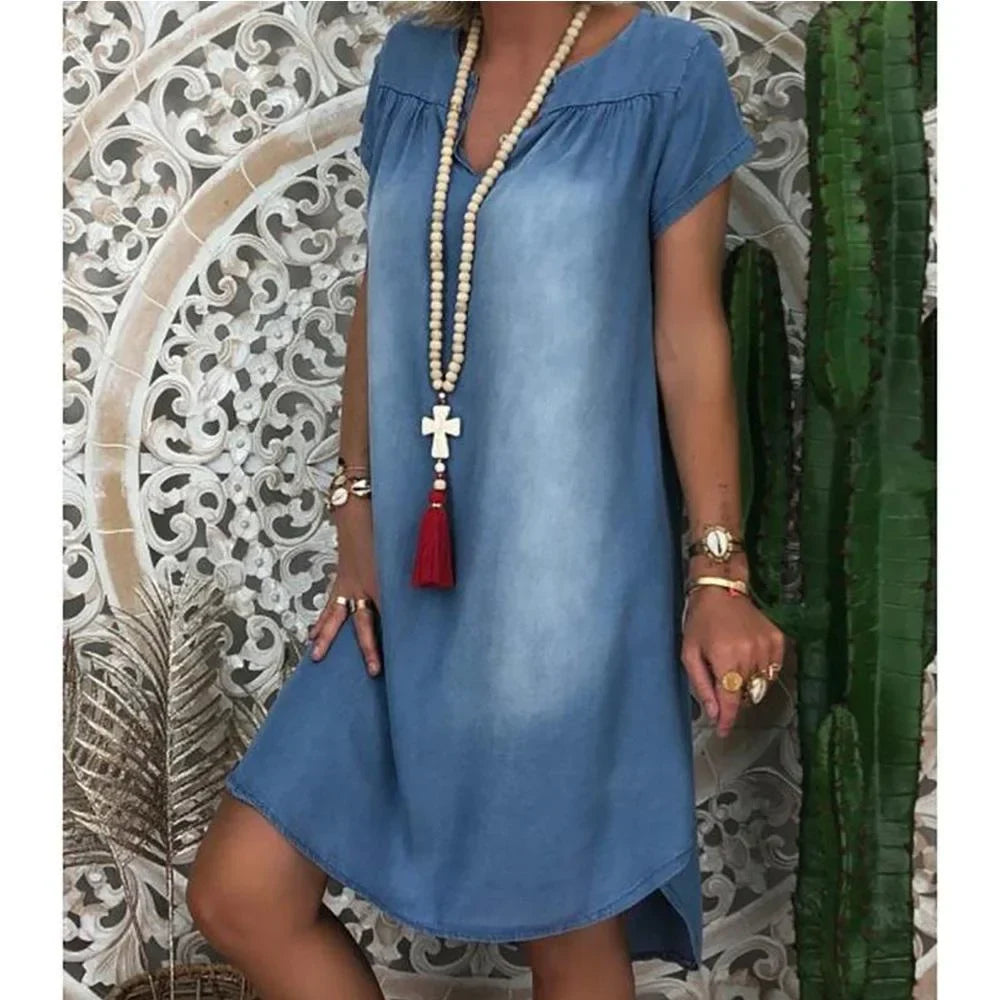 Sadie | Relaxed Denim Summer Dress