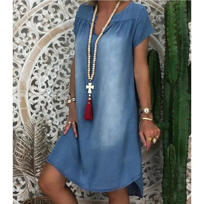 Sadie | Relaxed Denim Summer Dress