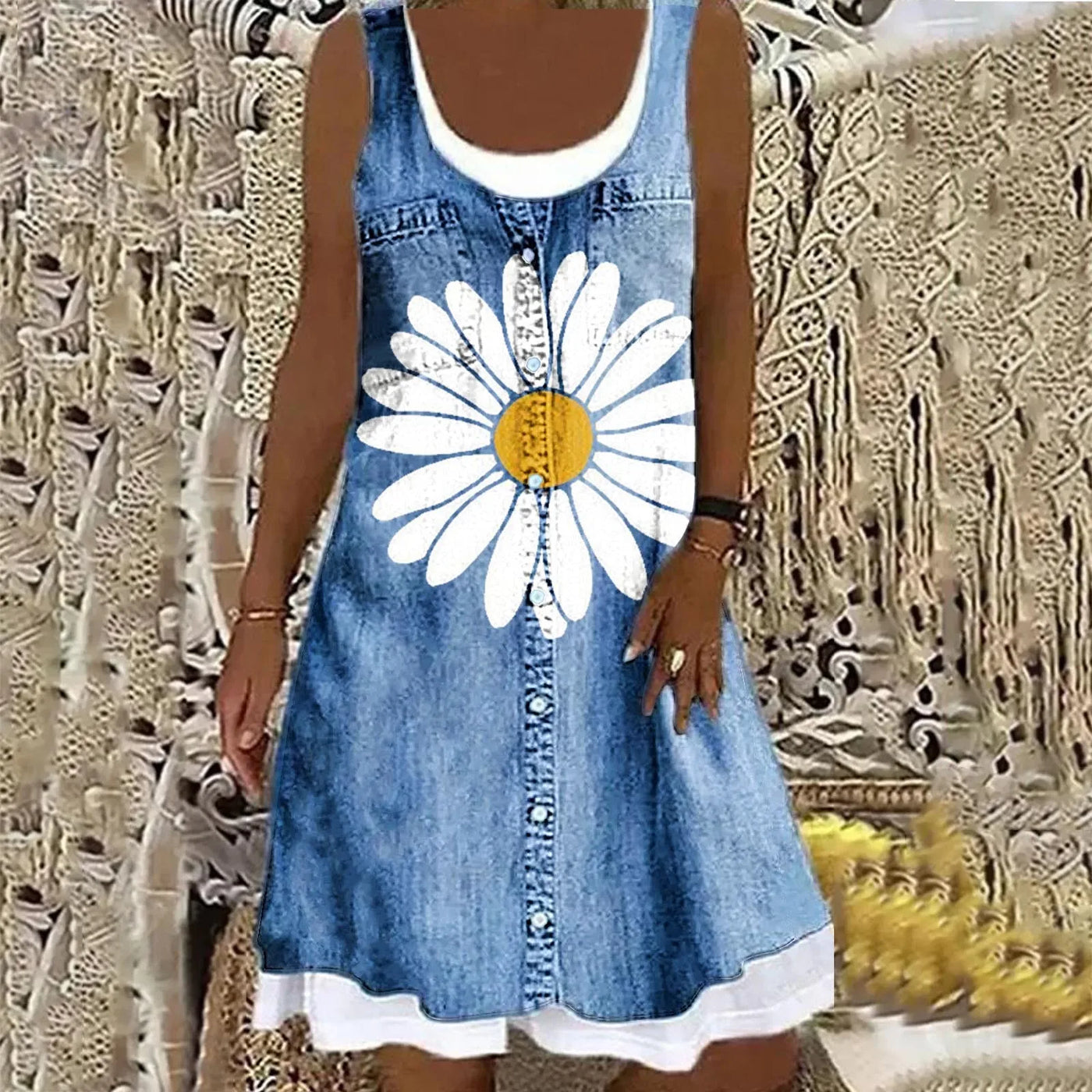 Esther | Soft and Elegant Denim Dress