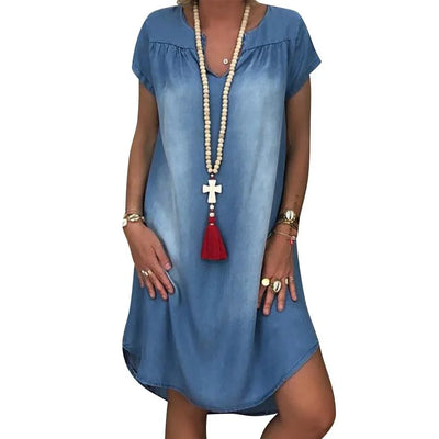 Sadie | Relaxed Denim Summer Dress