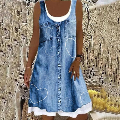 Esther | Soft and Elegant Denim Dress