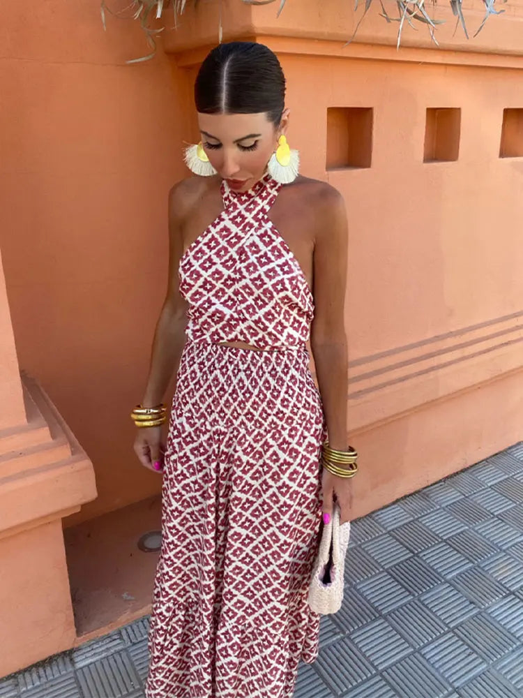 Macie | Elegant Off-the-Shoulder Ruffle Midi Dress