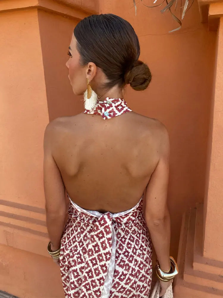 Macie | Elegant Off-the-Shoulder Ruffle Midi Dress