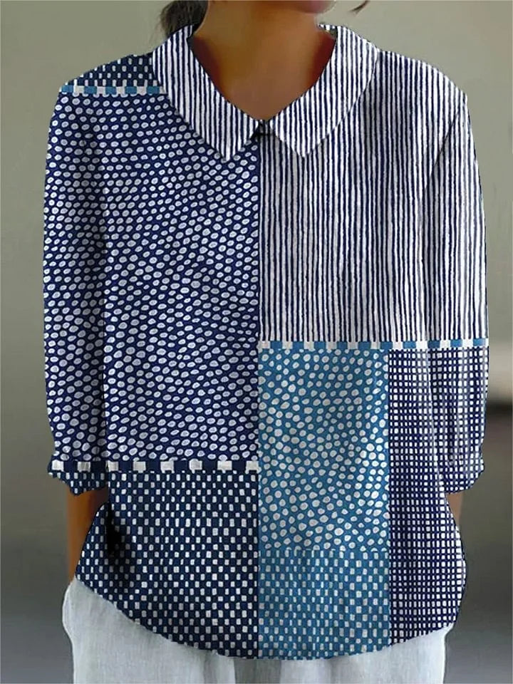 Claris | Vintage Colorful Blouse