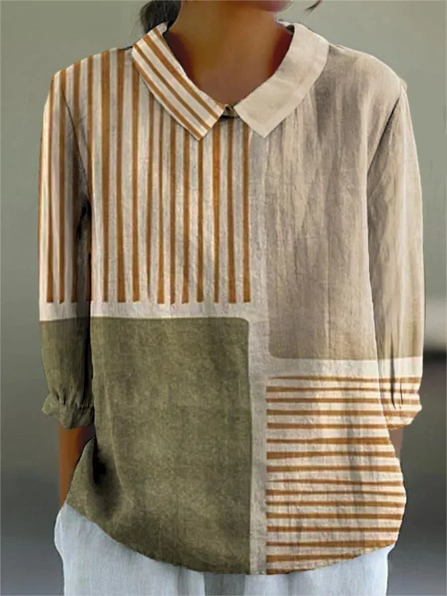 Doris | Vintage Colorful Blouse