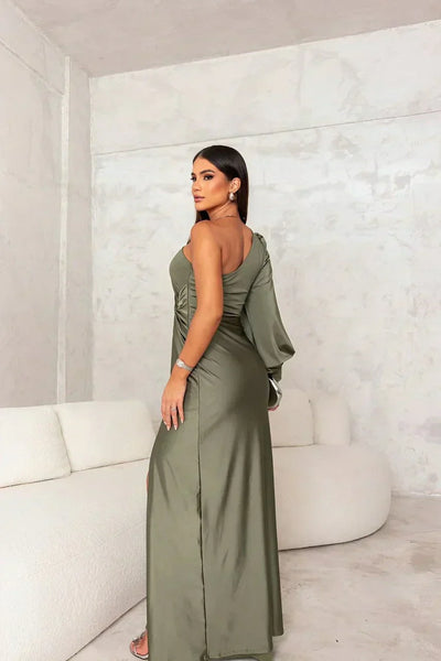 Prisca | Elegant One-Shoulder Maxi Dress