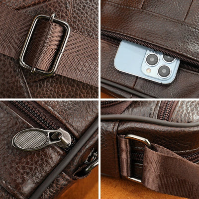 FRANCO | Comfortable leather shoulder bag for men