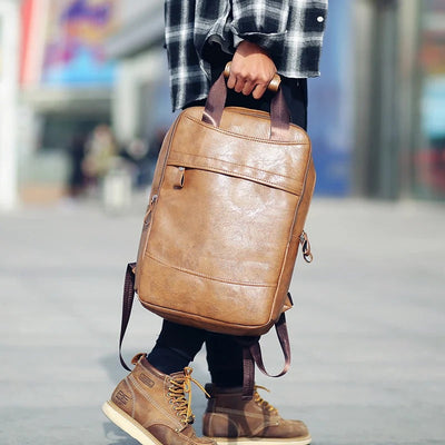 EUGENIO | Men's leather office backpack