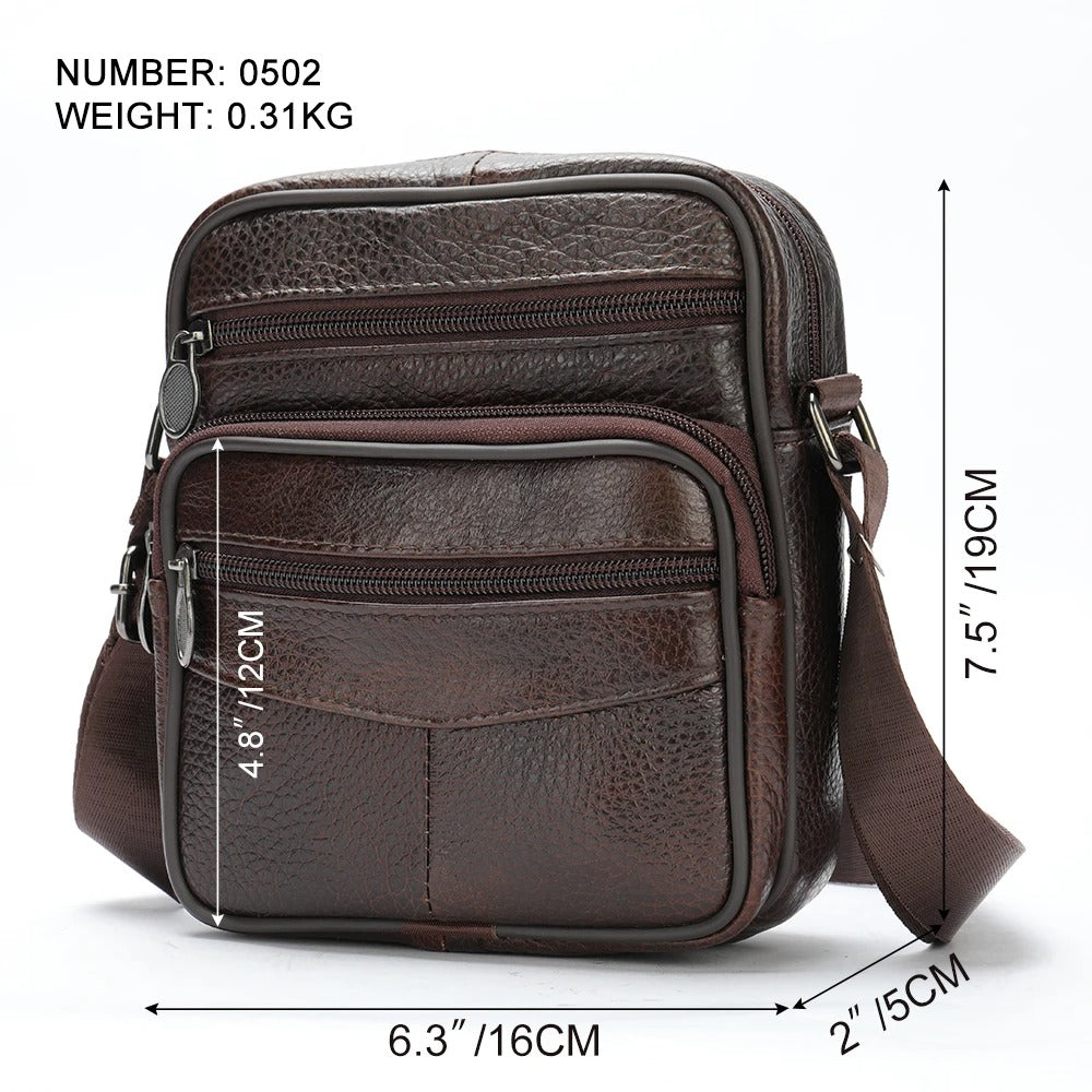 FRANCO | Comfortable leather shoulder bag for men