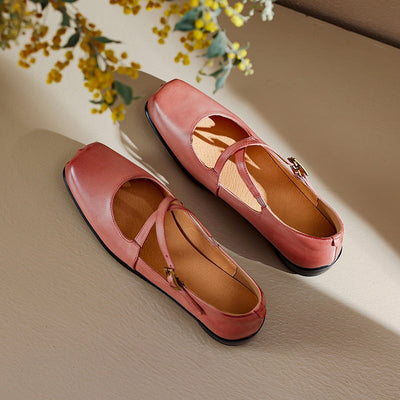 Edith | Leather Mary Janes
